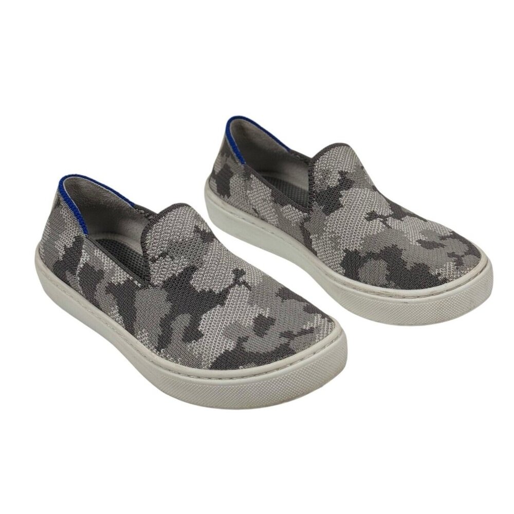 Rothy’s The Kid's Sneaker Gray Camo Slip On Unisex Boy Girl Shoe Size‎ K 13